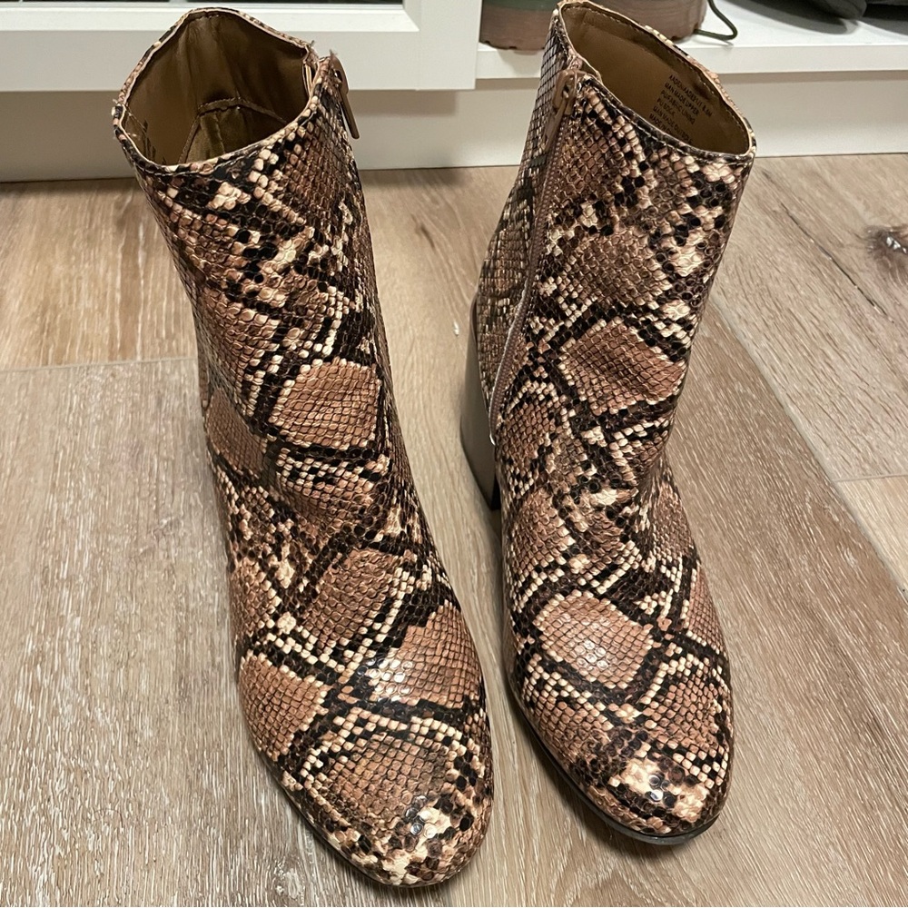 Madden Girl Snake Print Booties 🐍